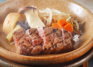 黒毛和牛陶板焼きステーキ膳