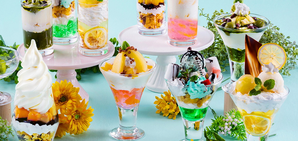 【レストラン&カフェ Lagoon】夏のパフェ食べ放題