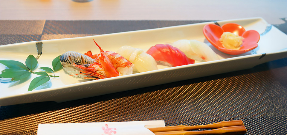 【旬菜和食 銀河】銀河の寿司会席
