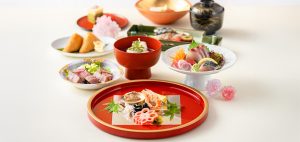 花束とお飲み物付き春のお祝い会席