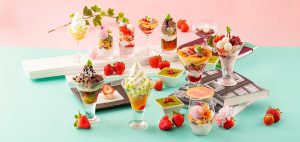 TVで「春のパフェ食べ放題」を紹介していただきました